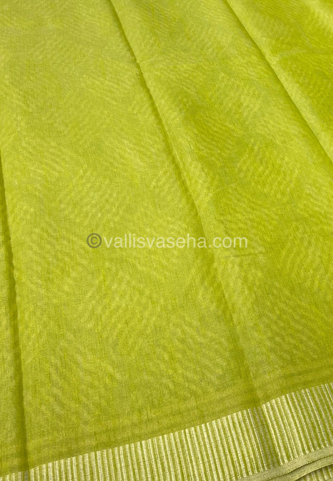 Semi Tussar Silk - Green Shade - VVSTS007