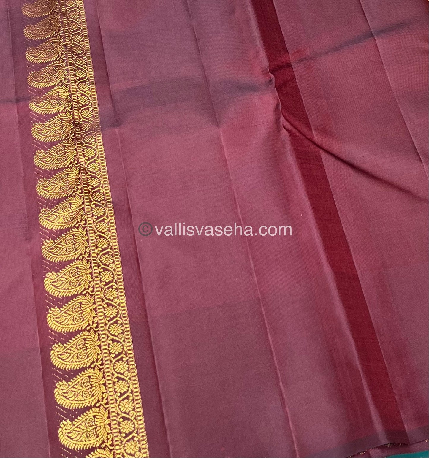 Pure Kanchipuram Silk Saree - Pazhum Pazhamum Checks - VVPS017
