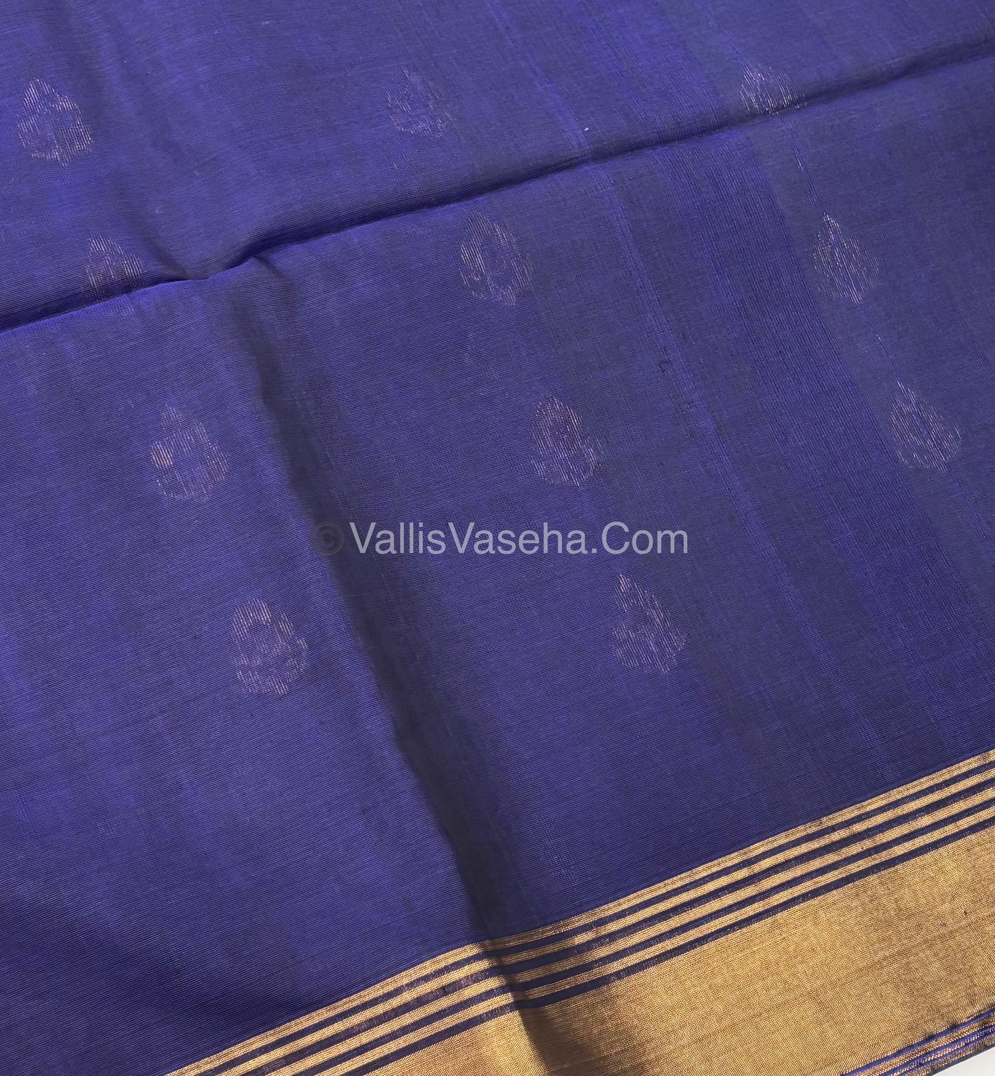 Kora Silk Saree - SICO - Blue shade - VVKS002