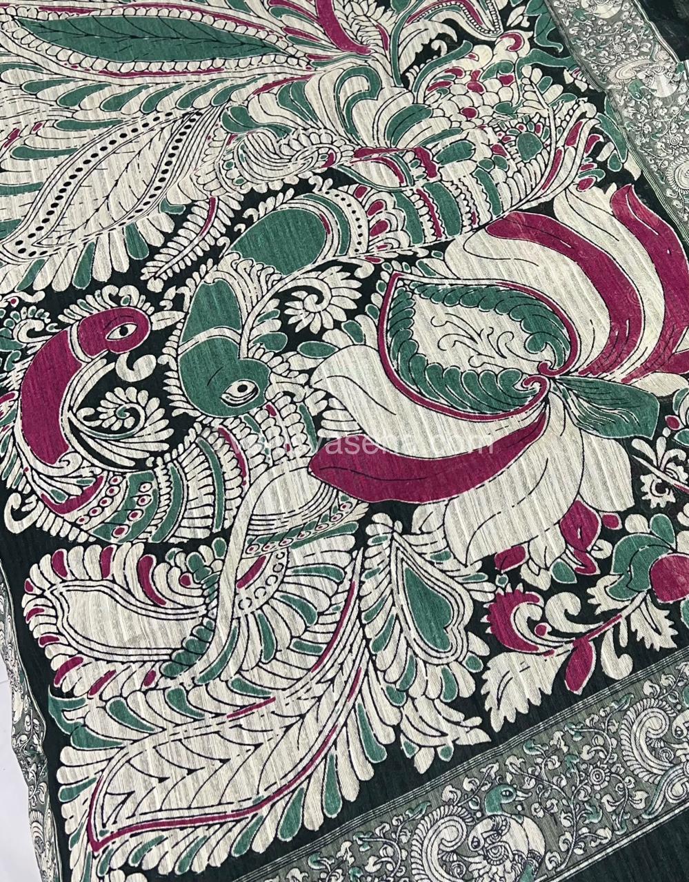 Jute Mixed Cotton Saree | VVJCS001