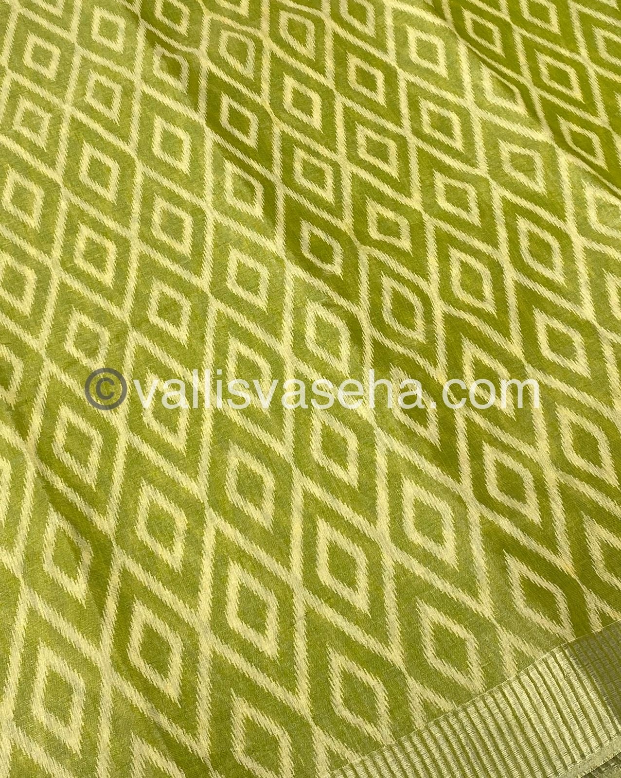 Semi Tussar Silk - Green Shade - VVSTS004