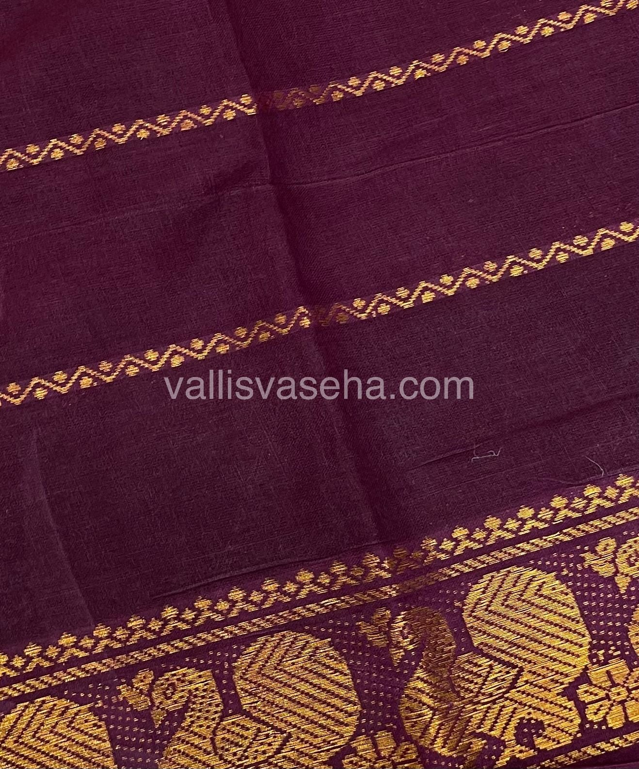Sungudi Cotton Saree - Tamil Letters Print - VVSTP001