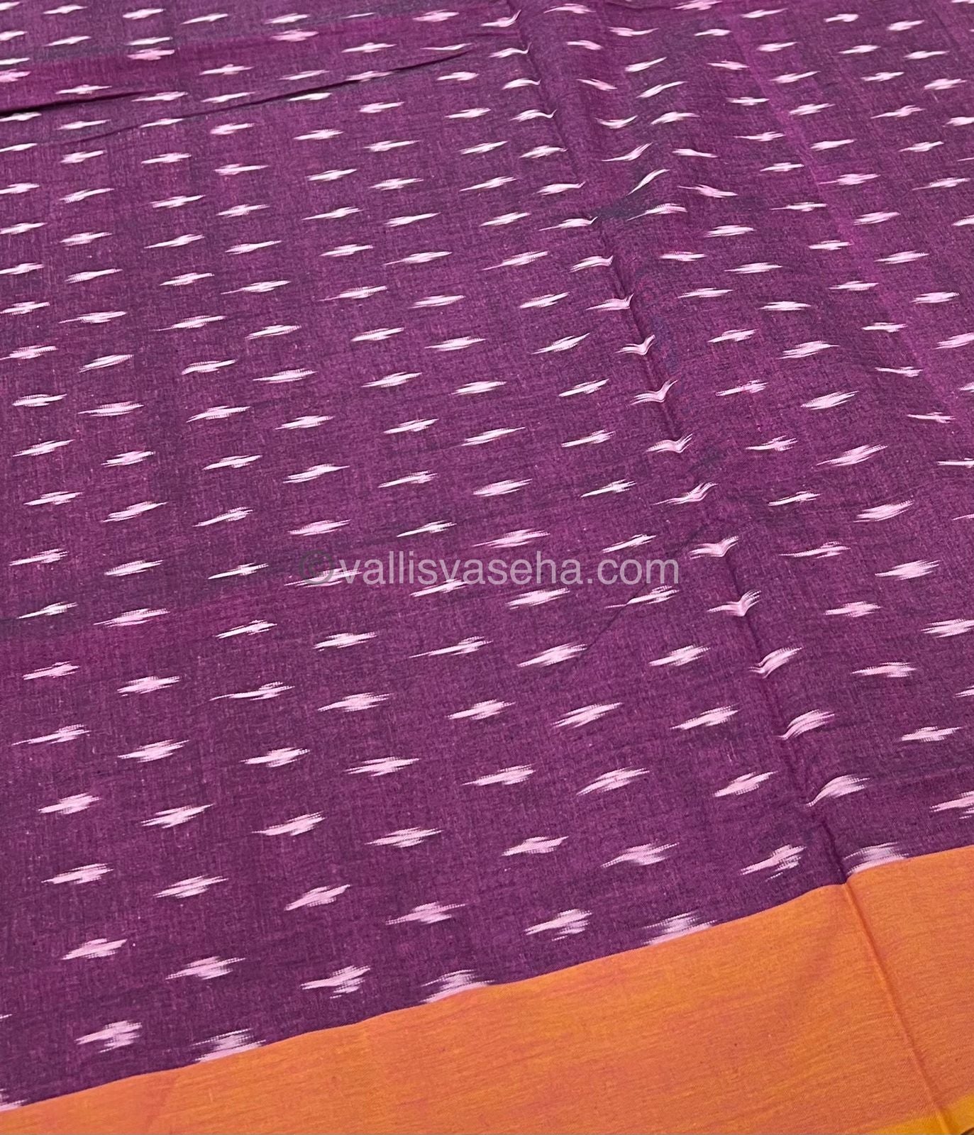 Ikkat Mercerised Cotton Saree - VVIKS001