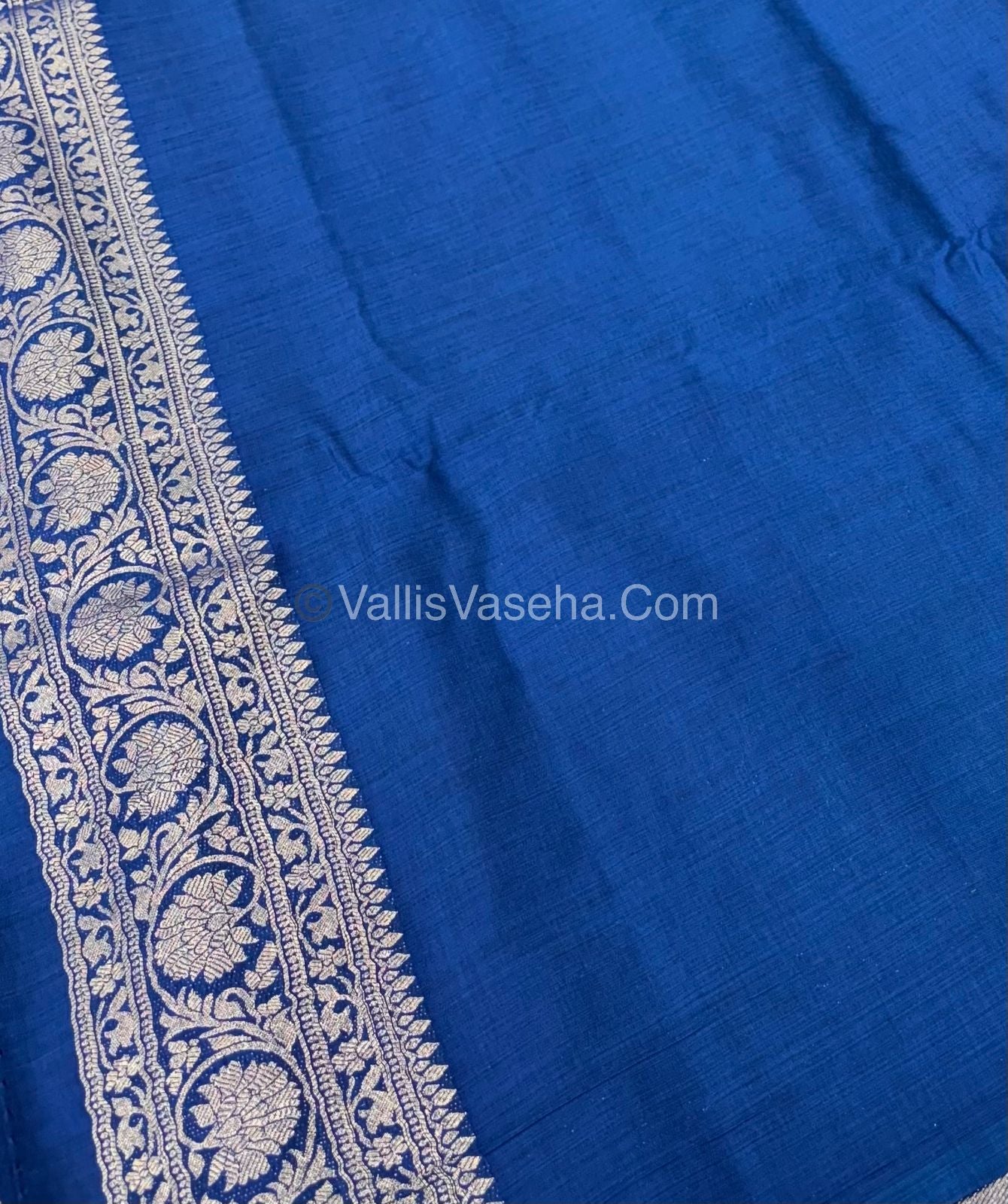 Banarasi - Heritage Silk - Semi Kathan Silk - Blue Shade- VVBHS001