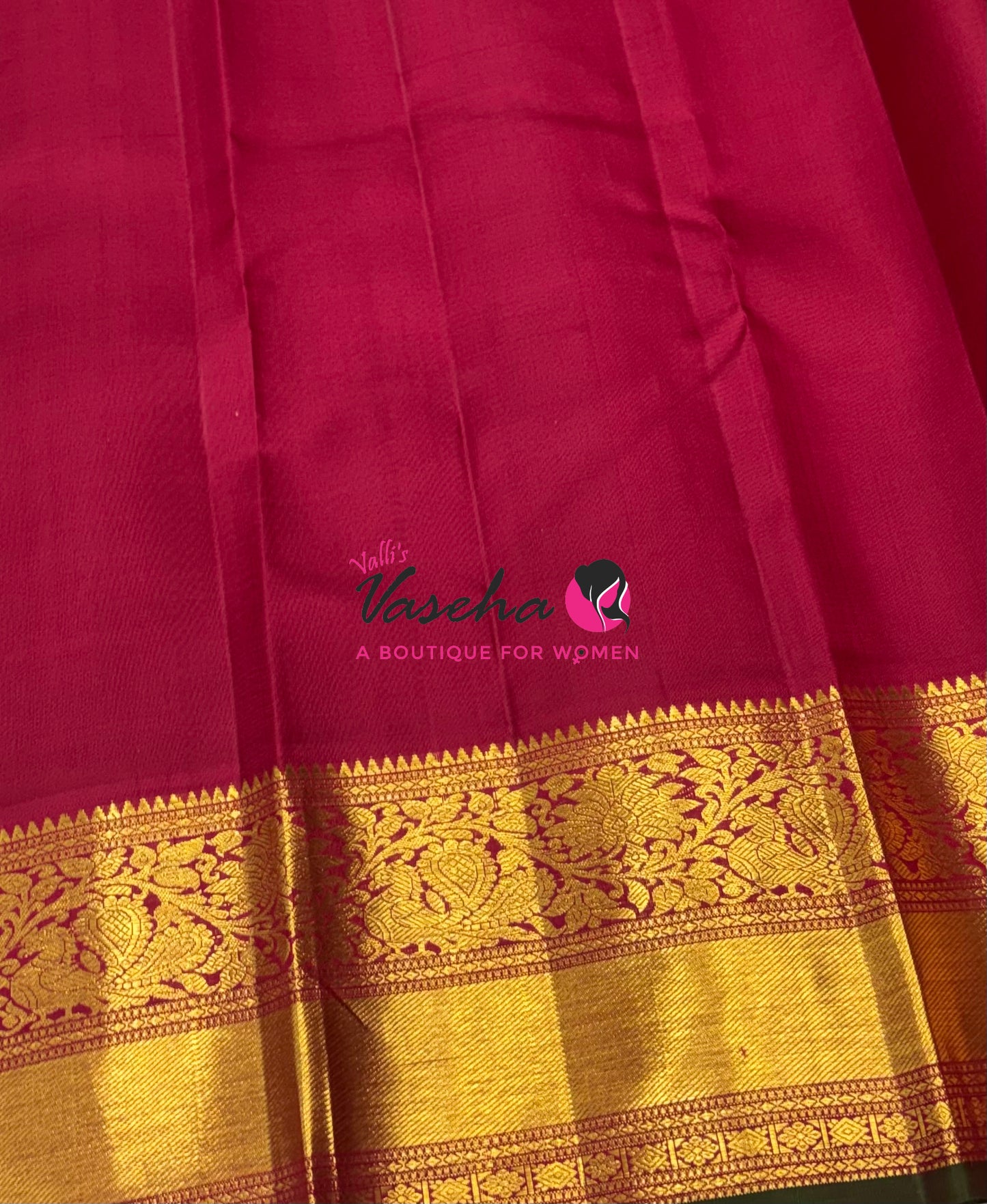 Pure Vintage Korvai Kanchipuram Silk Saree - Mango Yellow With Maroon - VVPS062