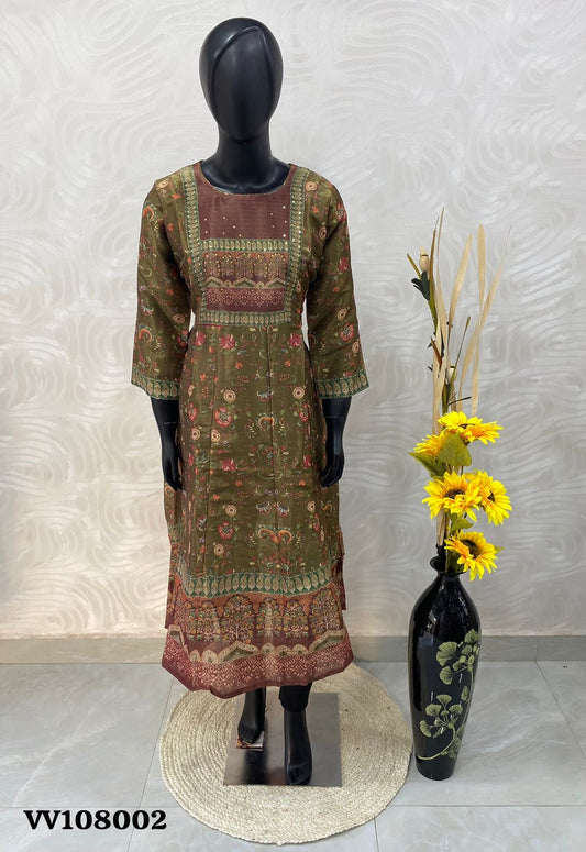 Ready Made - Shimmer Semi Anarkali - Happy Sale - 30% less - VVHS009