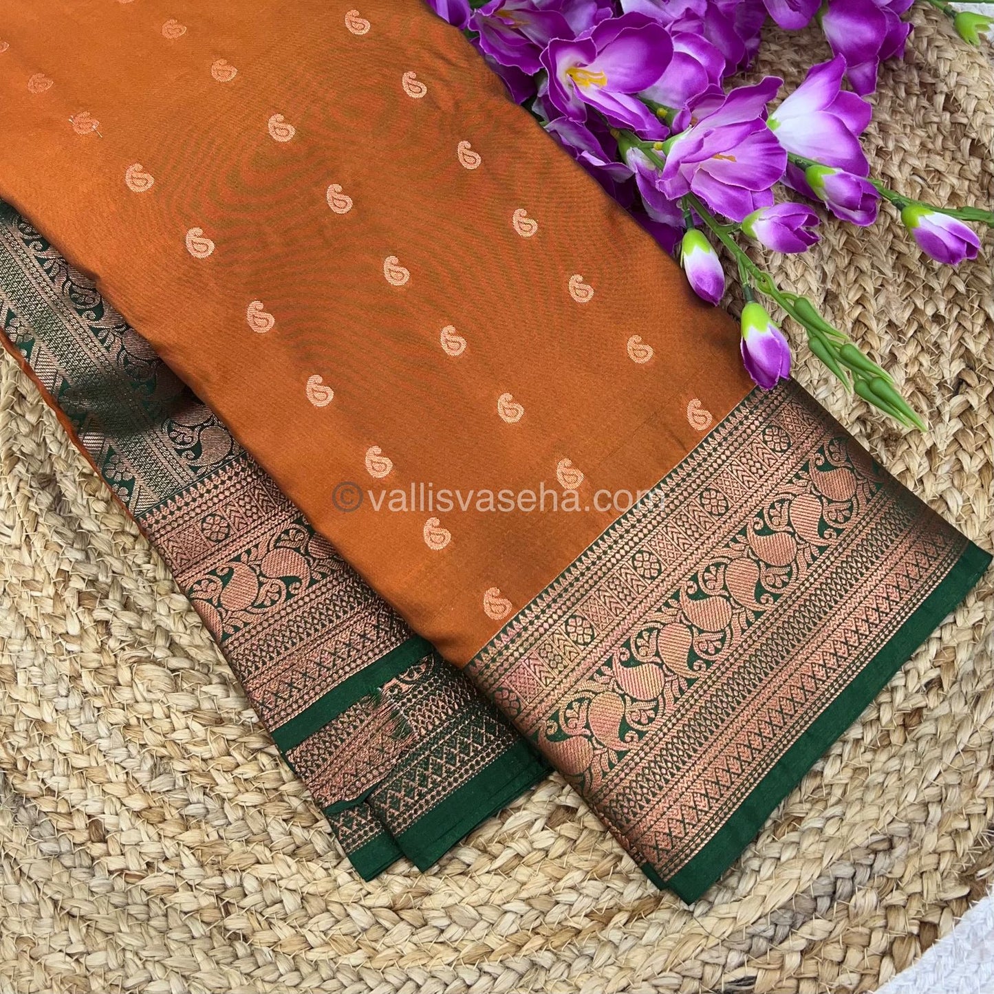 Semi Kanchipuram Soft Silk - 1000 Butta - VVSSS008
