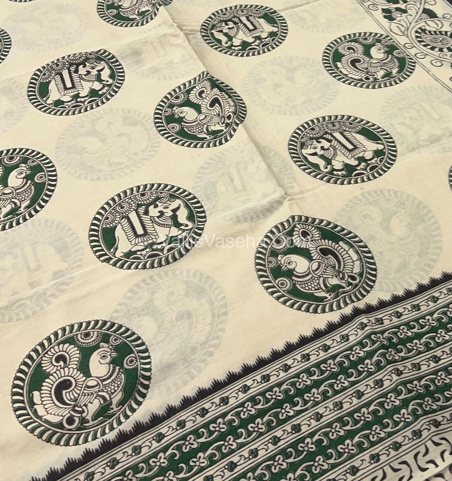 Pure Kalamkari Cotton Saree - VVPKC002