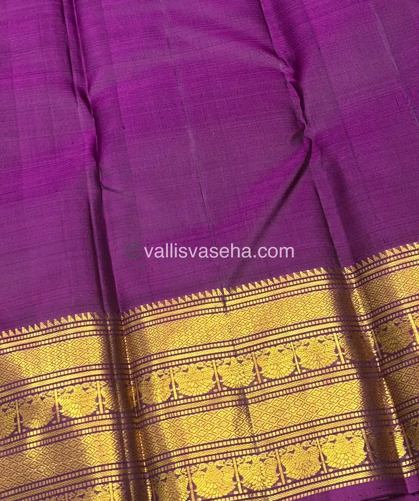 Pure Kanchipuram Silk Saree - Onion Pink & Purple Shade - VVPS022