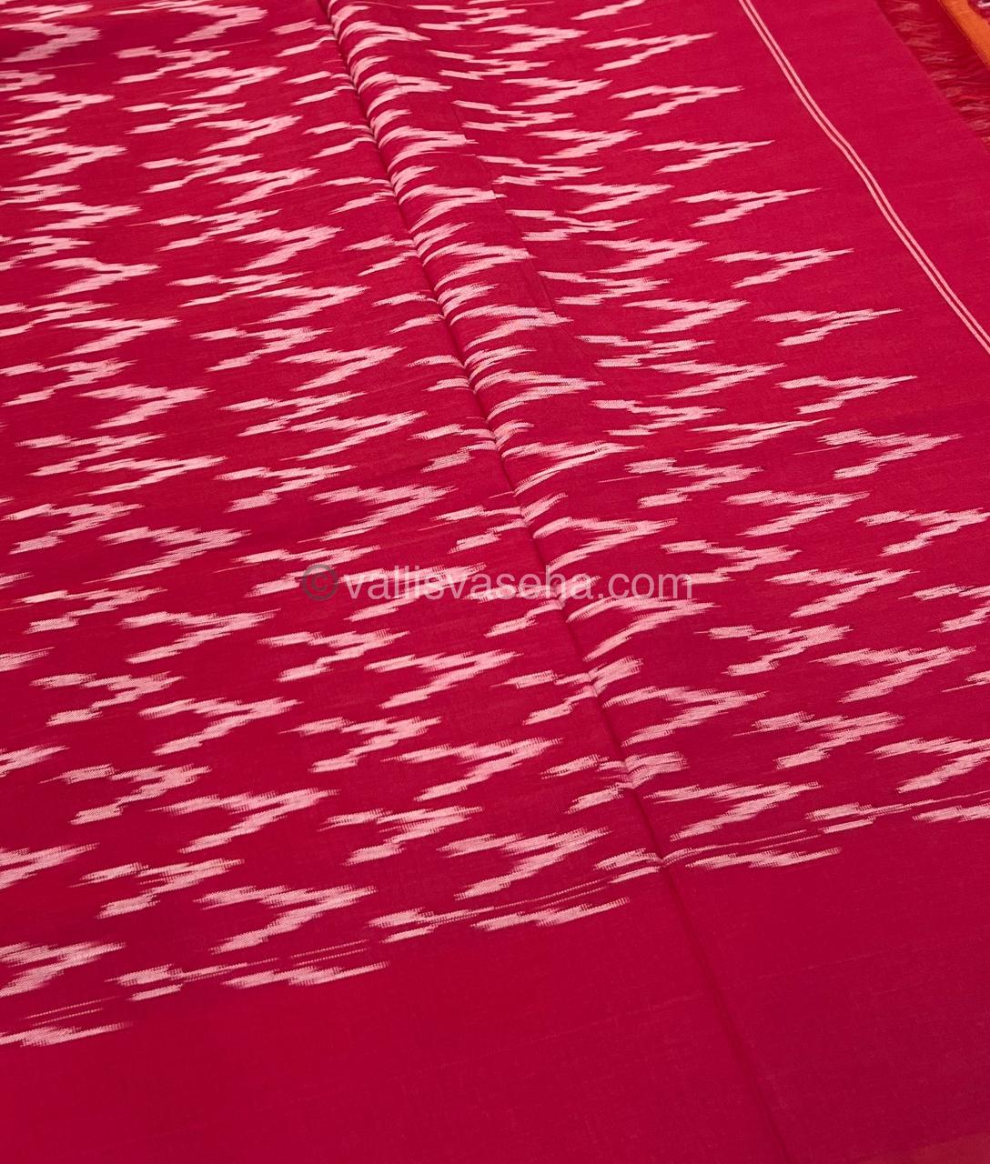 Ikkat Mercerised Cotton Saree - VVIKS001