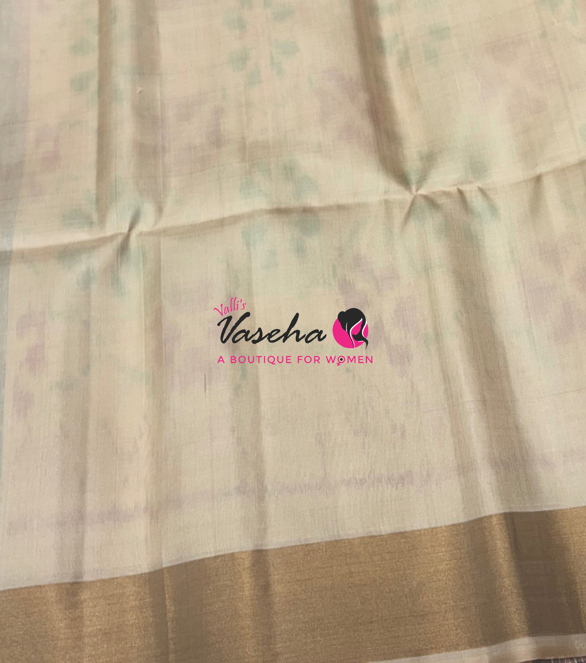 Pure Soft Silk Saree - Pochampally Weaving - Mustard Yellow & Cream Combo - VVPSS110