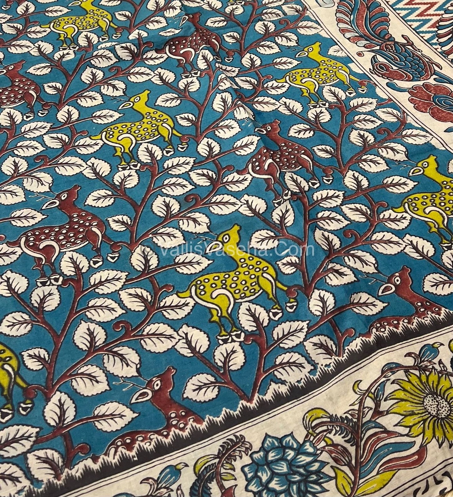 Pure Kalamkari Cotton Saree - VVPKC002