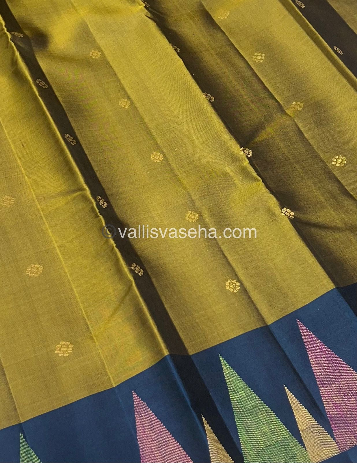 Pure Soft Silk Saree - Temple Design Border - VVPSS032