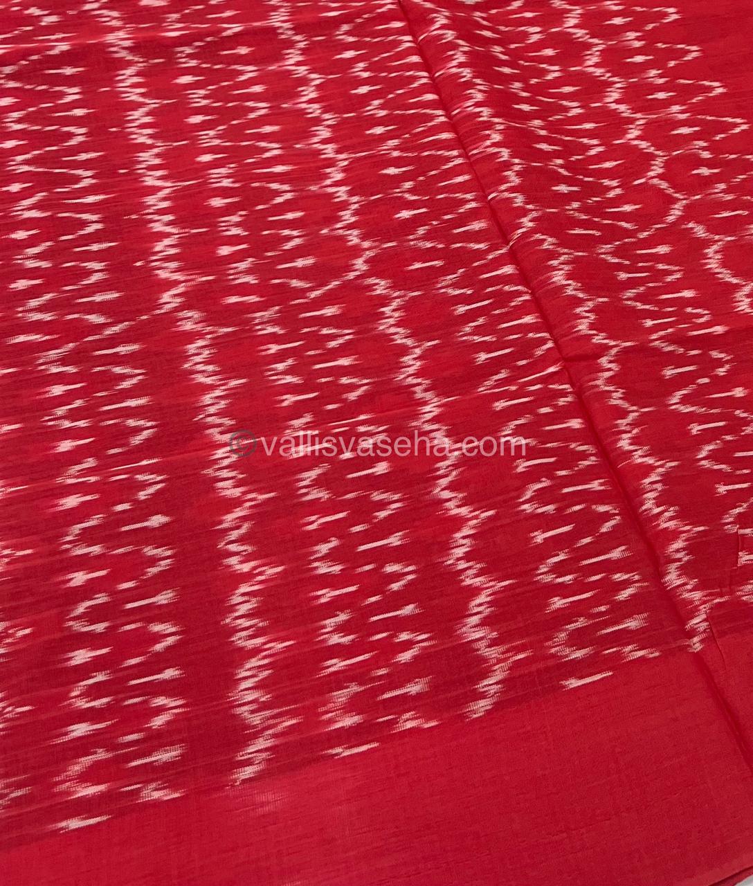 Ikkat Mercerised Cotton Saree - VVIKS001