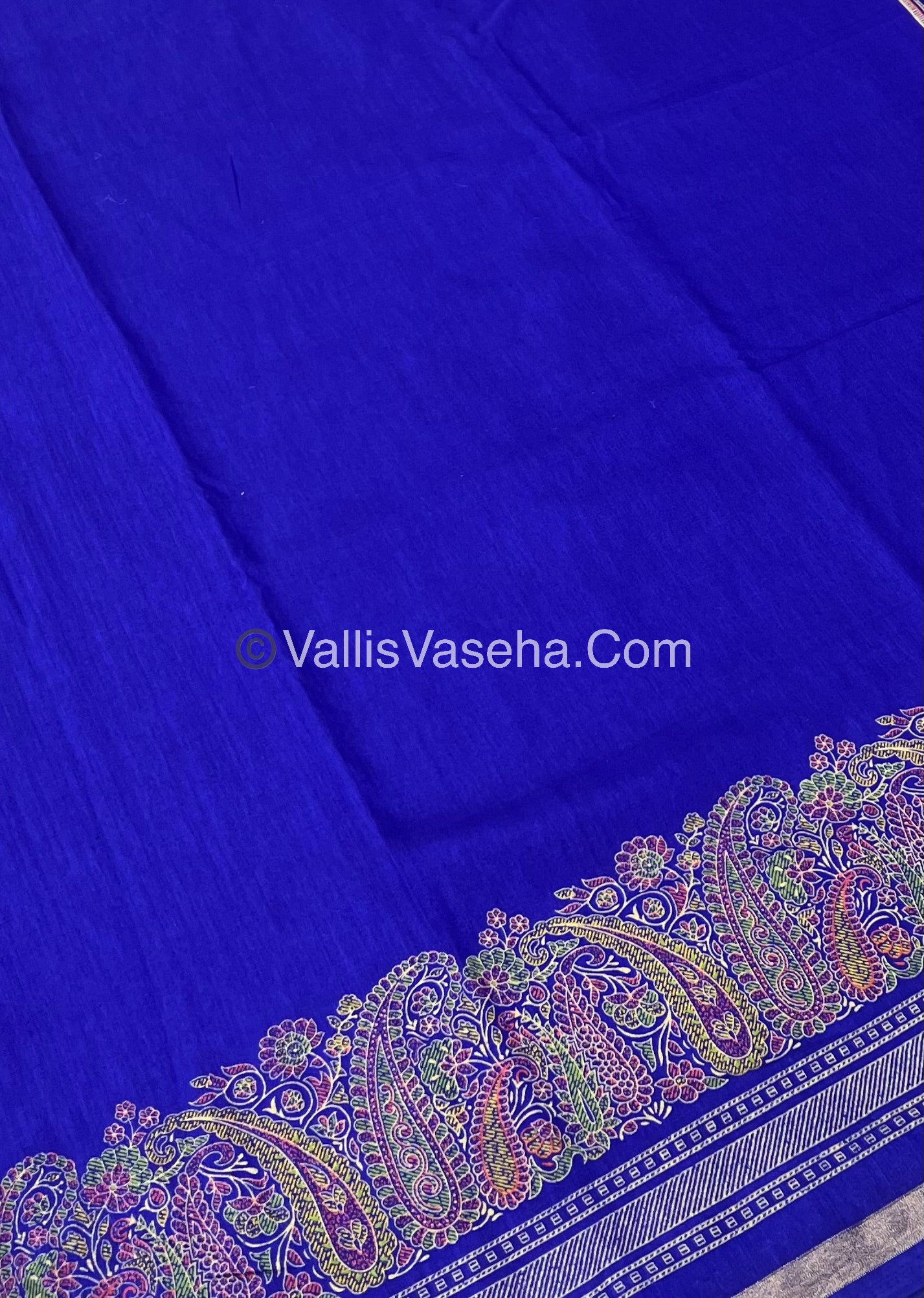 Casual Wear - Fancy Mixed Cotton - Blue Shade - VVFMC001