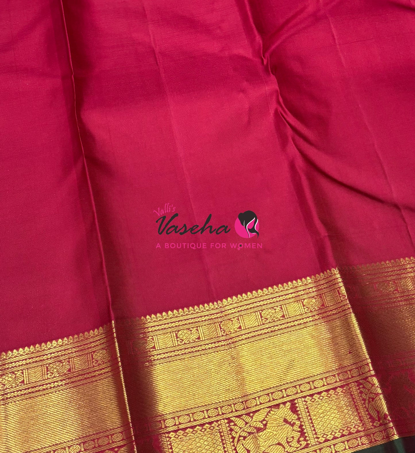 Pure Kanchipuram Silk Saree - Maroon Shade - VVPS067