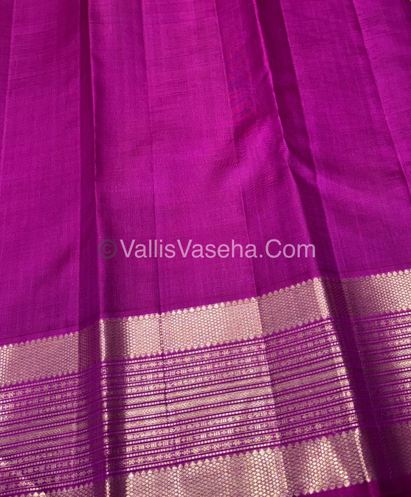 Pure Vintage Korvai Kanchipuram Bridal Silk Saree - Light Yellow & Purplish Pink Combo - VVPS033