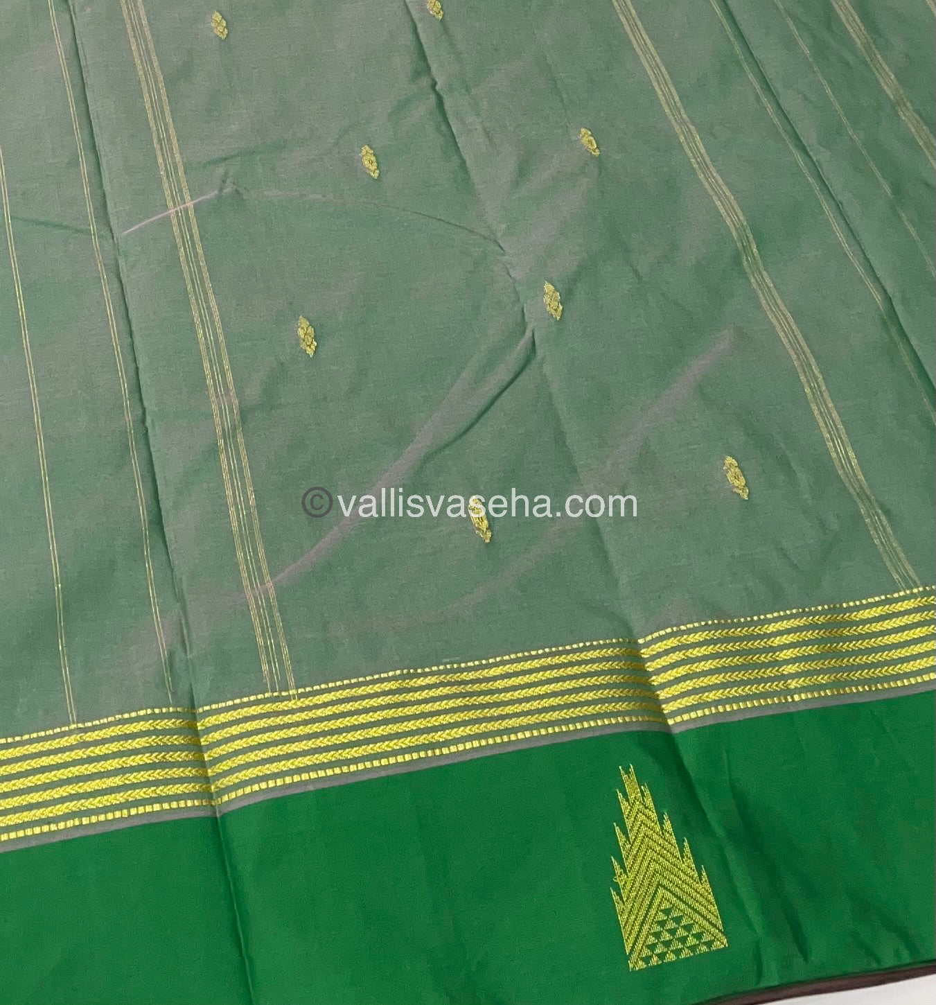 Semi Silk Saree - Kanchi Pattu Style - VVSSS004
