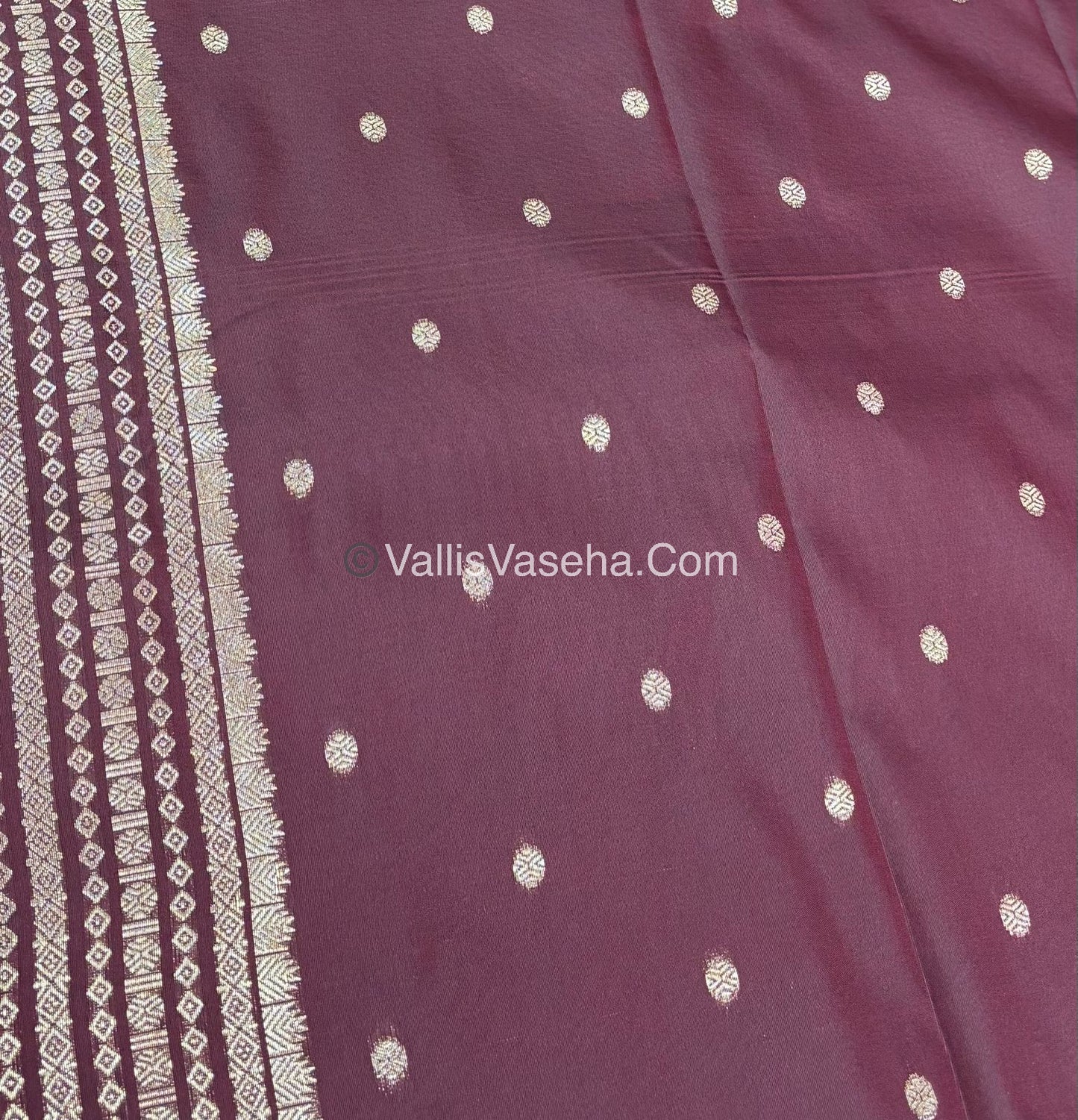 Semi Soft Silk - Maroon Shade -VVSSS016