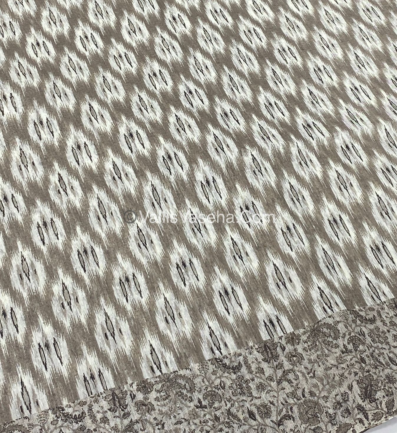 Jute Mixed Cotton Saree | VVJCS001