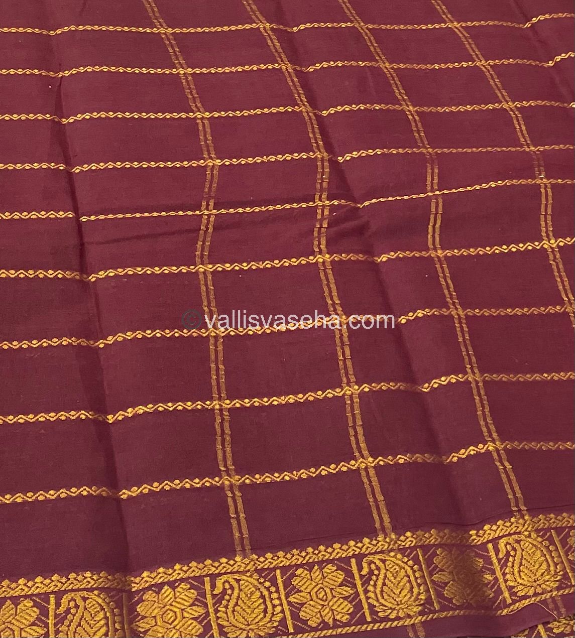 Sungudi Cotton Saree | Velthari Design - Yellow with Maroon Shade - VVSCV001