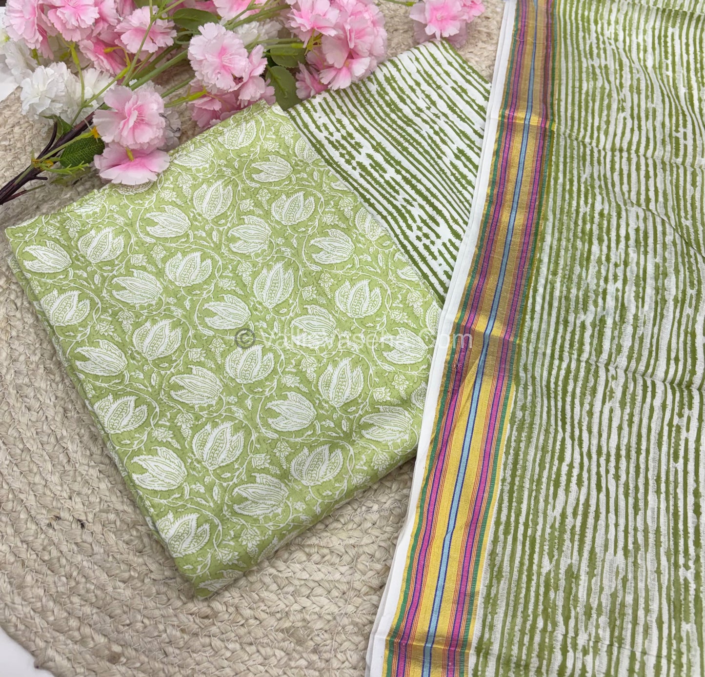 30% less - Offer Unstitched Material - Blended Cotton - VVDUM001