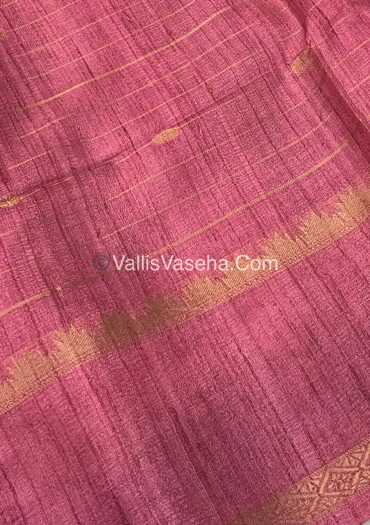 Semi Chanderi Saree - checks pattern - VVSCS004