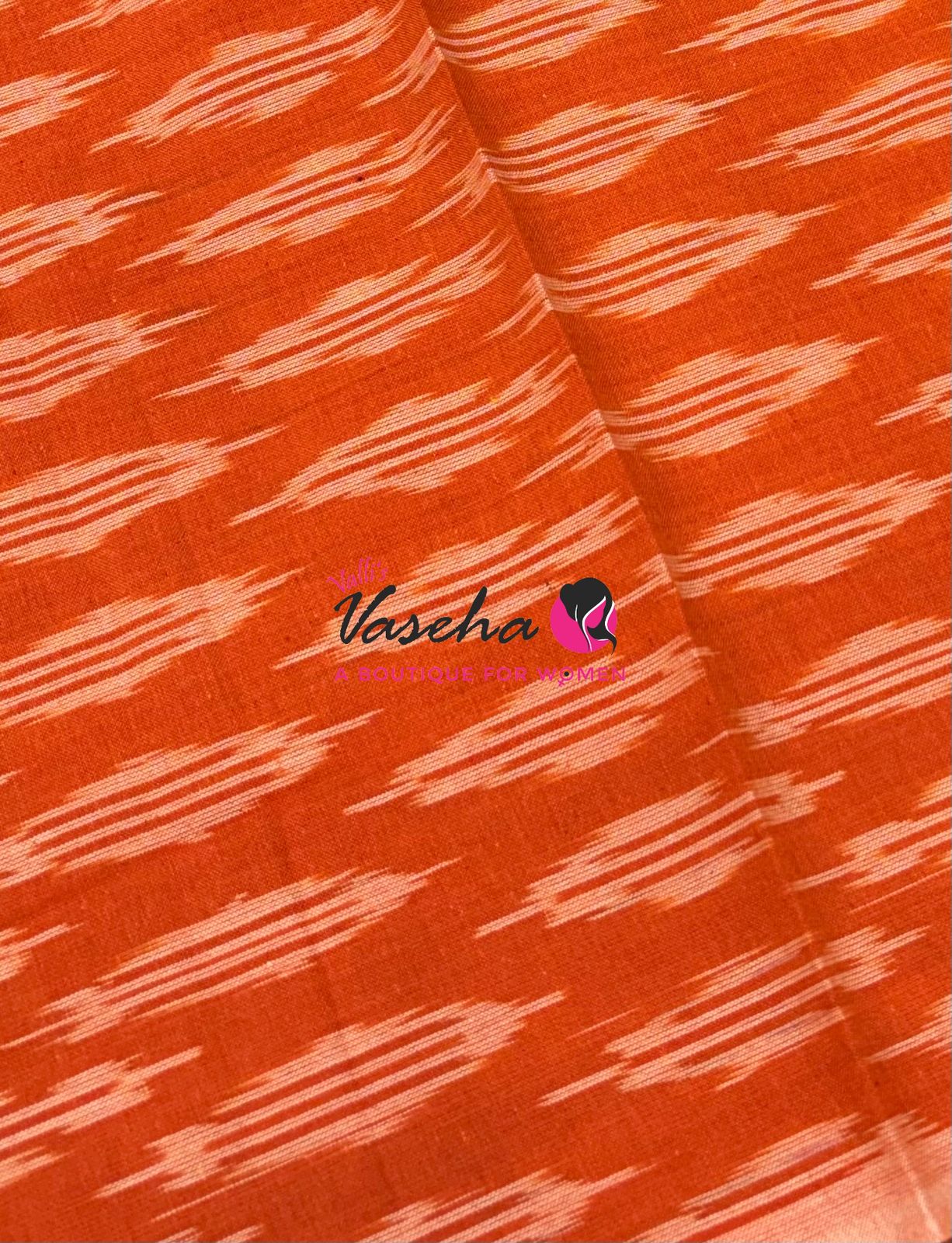 Ikkat Mercerised Cotton Saree - Single Ikkat - VVIKS001