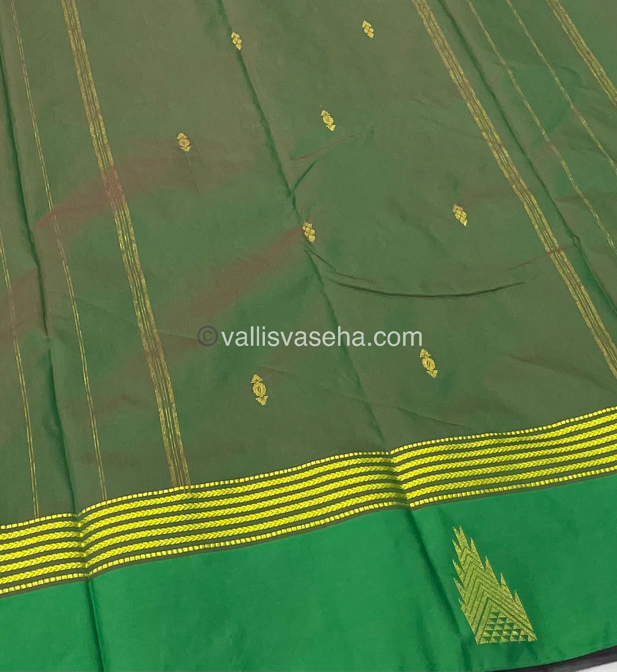 Semi Silk Saree - Kanchi Pattu Style - VVSSS004