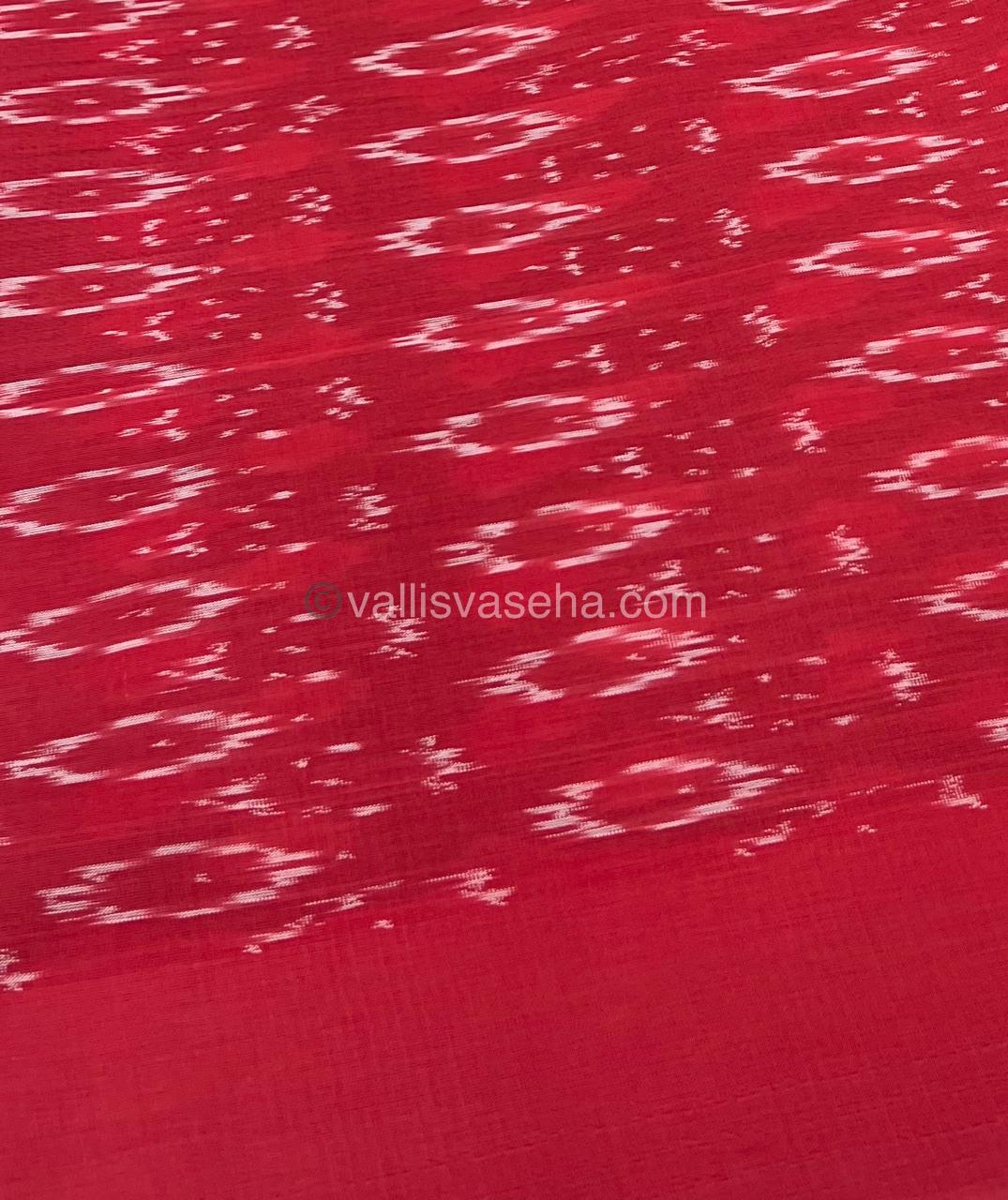 Ikkat Mercerised Cotton Saree - VVIKS001