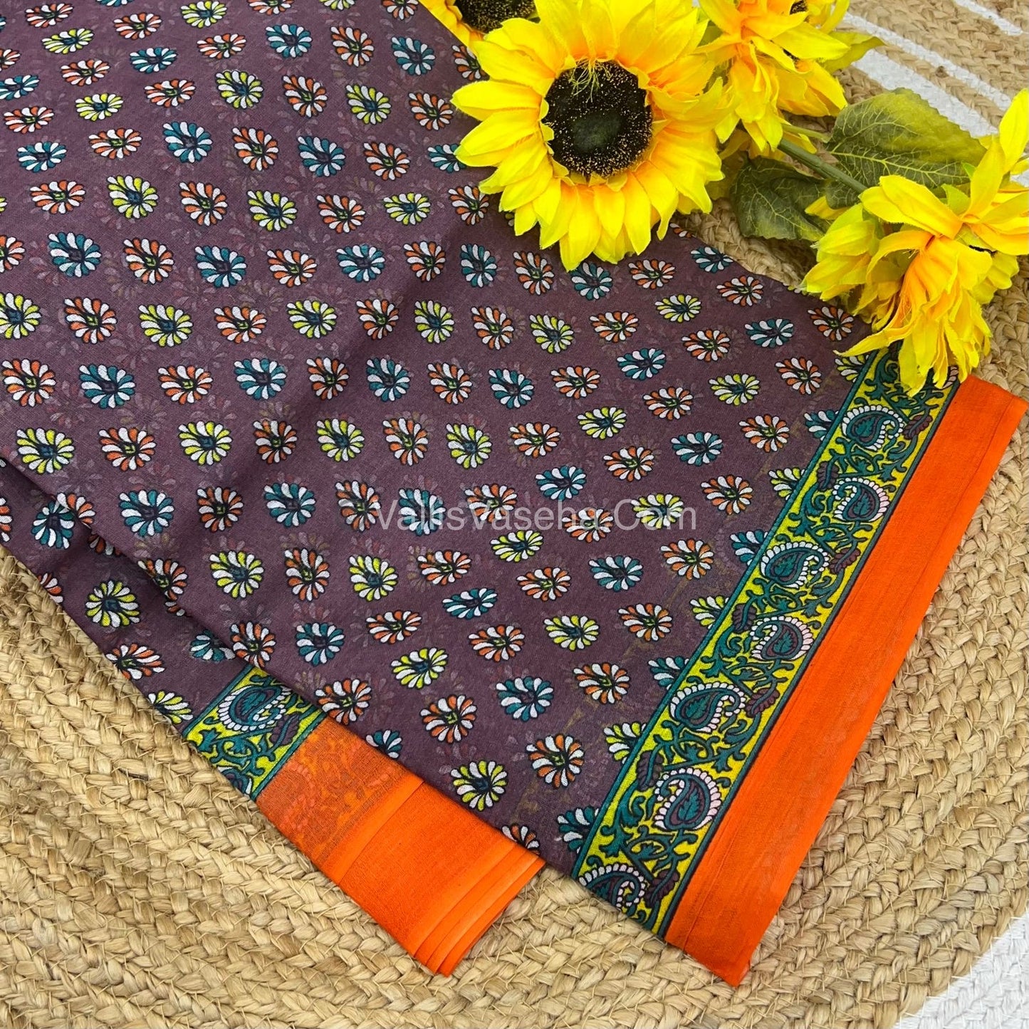 Pure Cotton Voile Saree | VVPVS001
