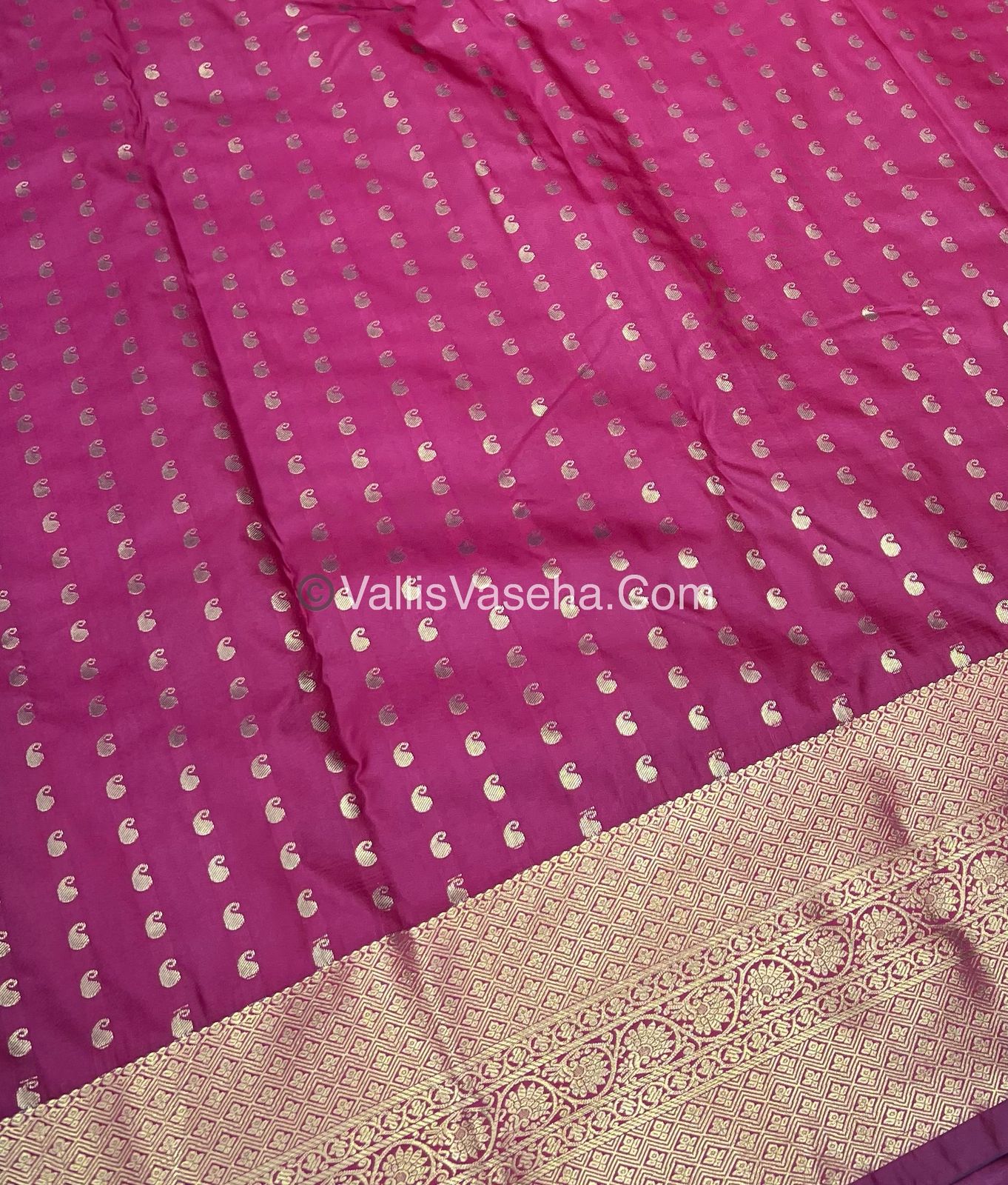 Semi Kanchipuram Silk - Pink Shade - VVSKS002