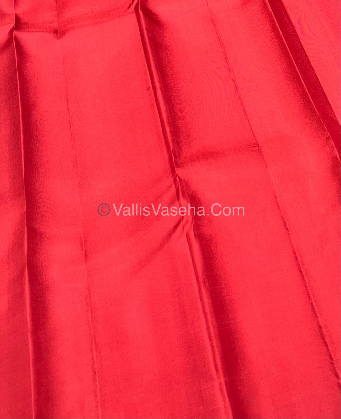 Pure Soft Silk Saree - Jothika Hit design - Red - VVPSS005
