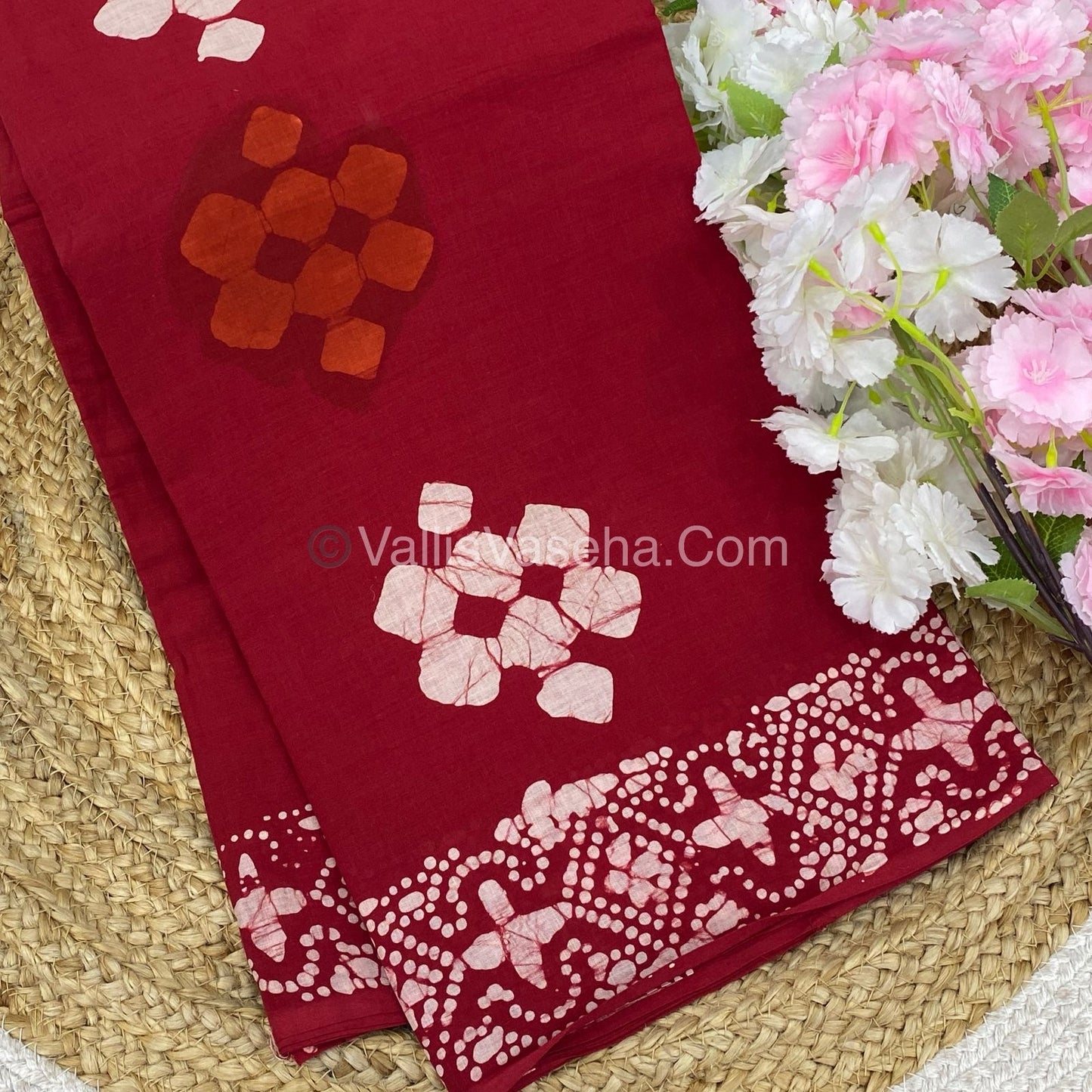 Pure Soft Mul Mul Cotton Sarees - Hand Block Prints - VVMMC003