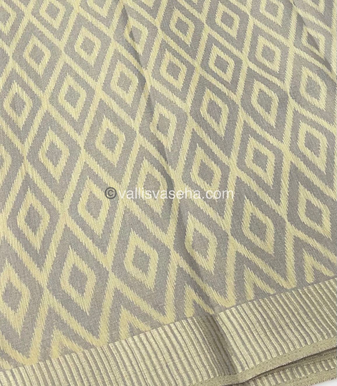 Semi Tussar Silk - Grey Shade - VVSTS004