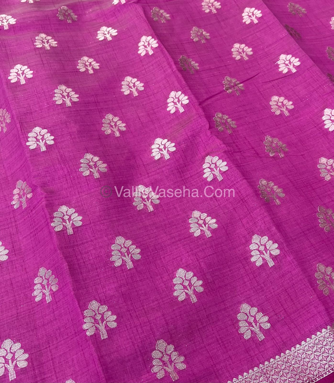 Semi Tussar Silk Saree - Pink Shade - VVSTS009