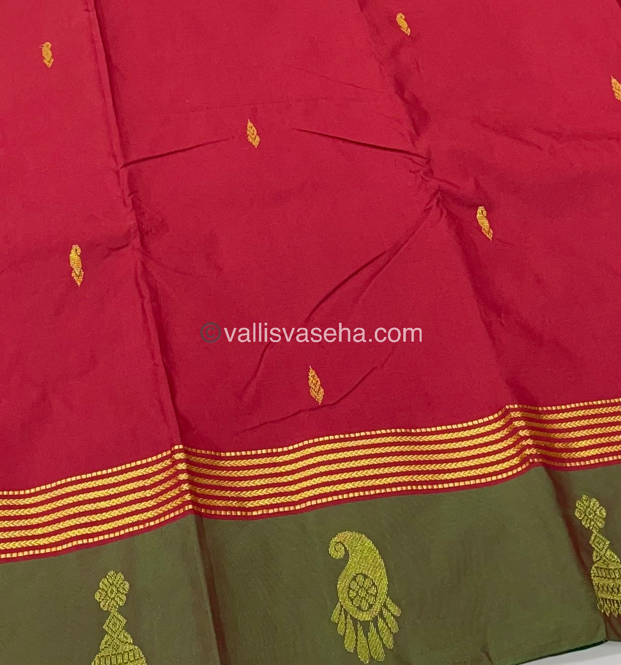 Semi Silk Saree - Kanchi Pattu Style - VVSSS004