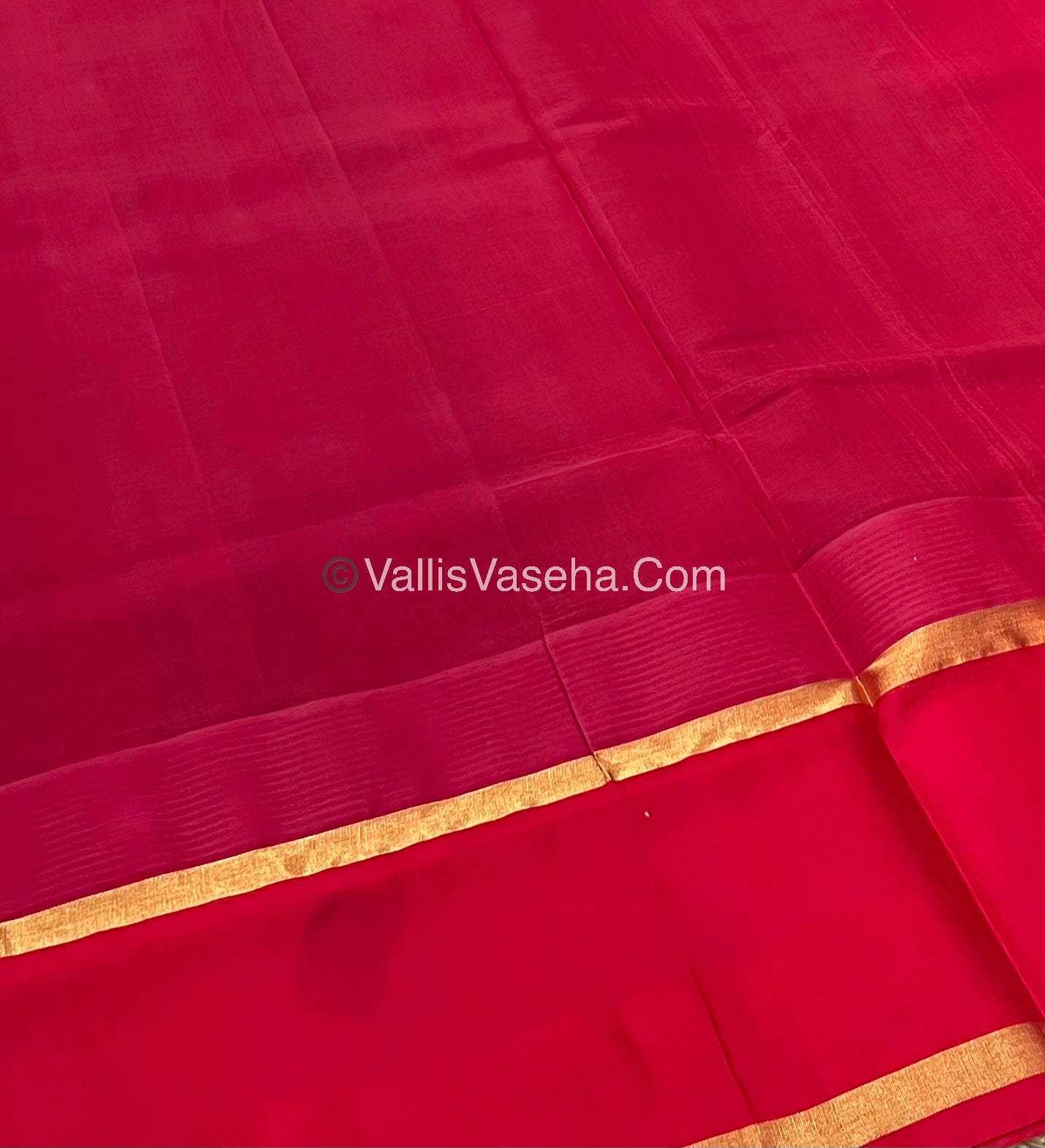 Pure Korvai Silk Cotton Saree - Border Elephant butta Design - VVKSC018