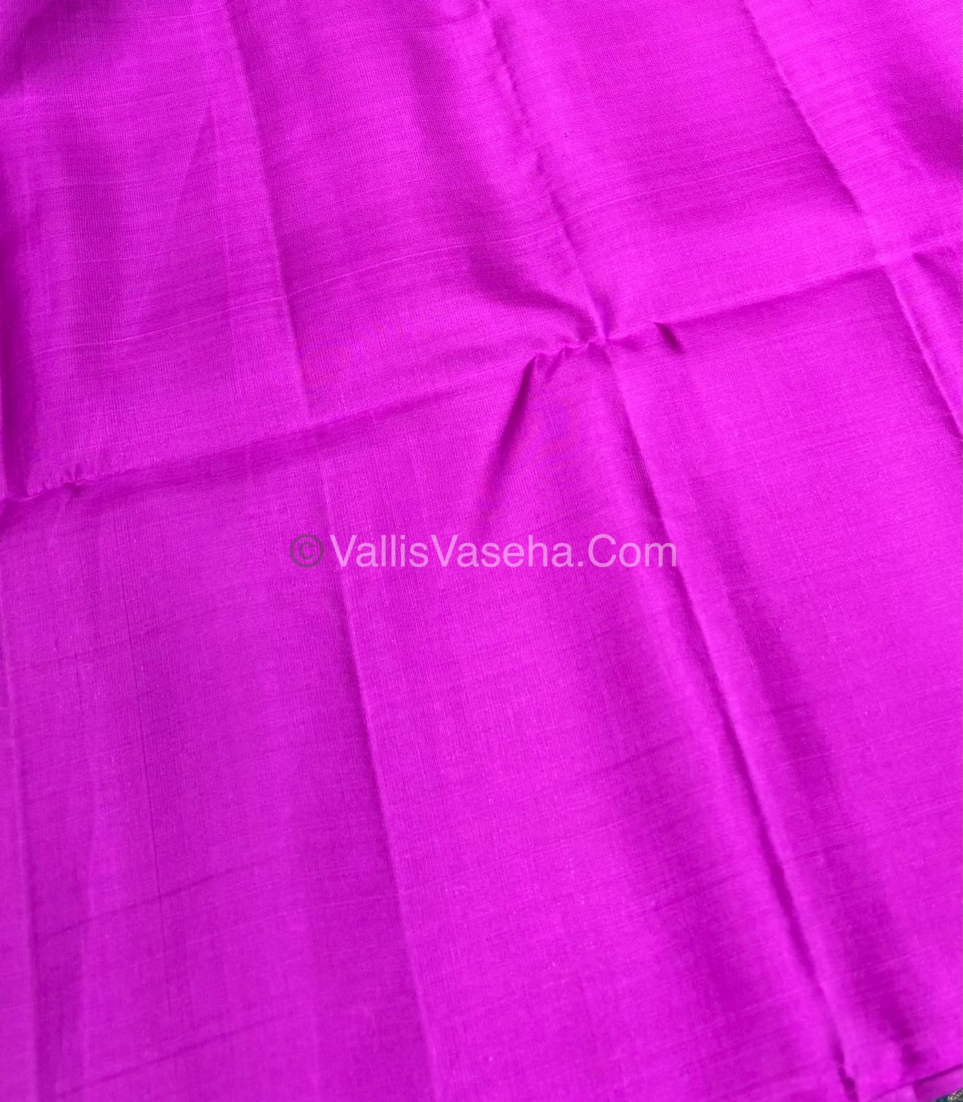 Pure Soft Silk Saree - Blue & Pink Purple Shade - VVPSS055