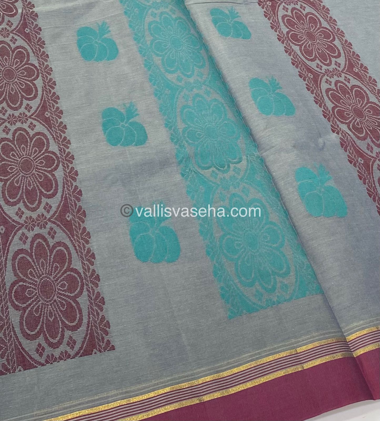 Handloom South Cotton Saree - VVSCS001