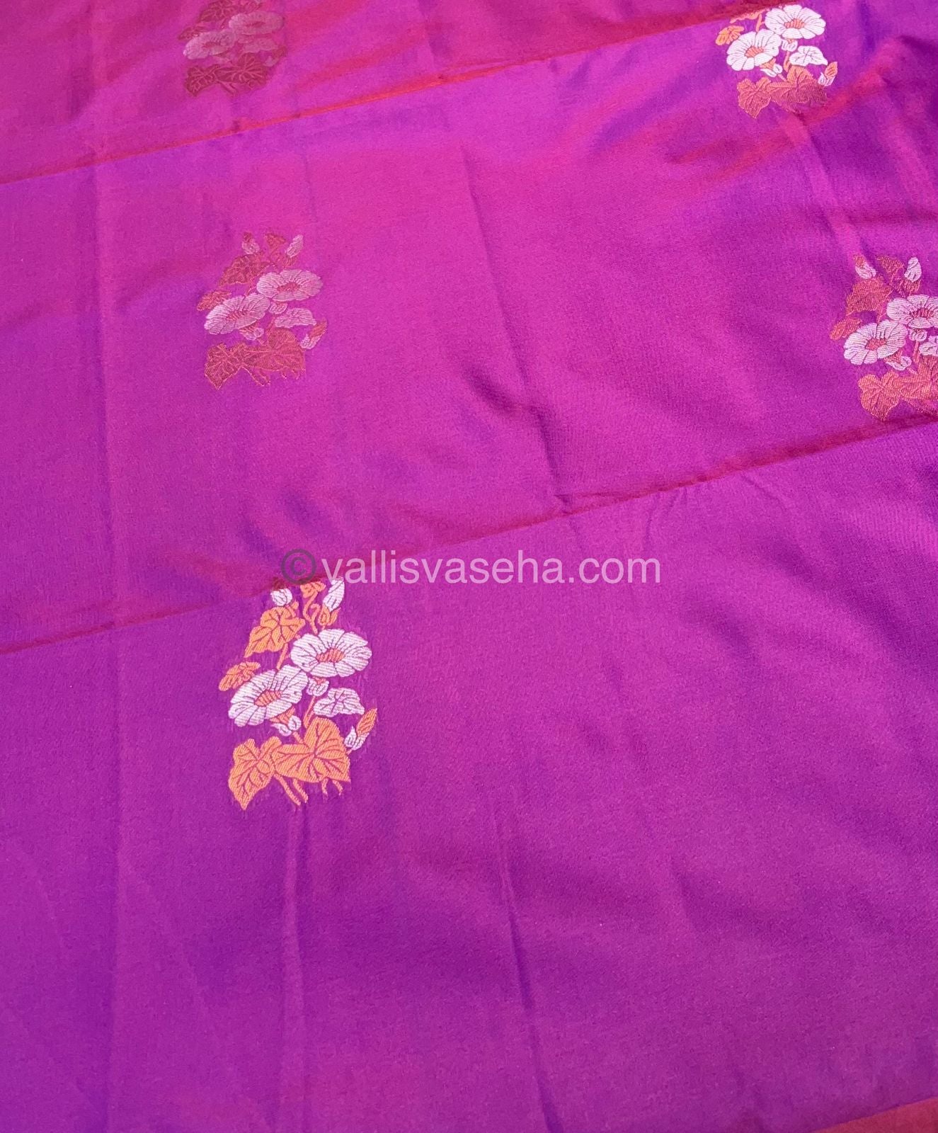 Semi Soft Silk - Border less - Purple Shade -VVSSS007