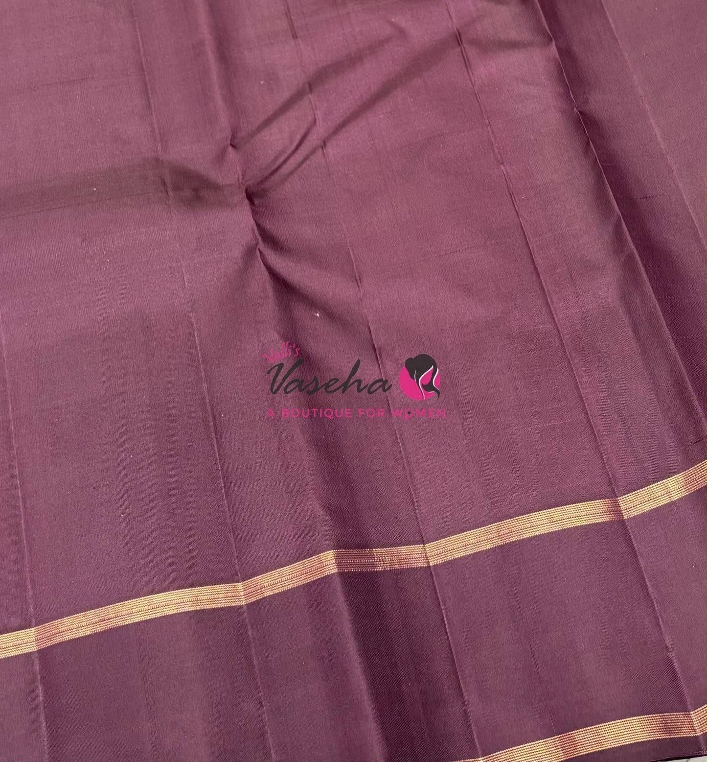 Pure Kanchipuram Silk Saree - Rust Orange With Wine Brown - VVPS051