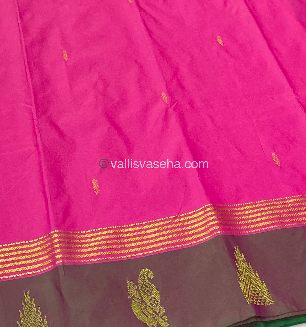 Semi Silk Saree - Kanchi Pattu Style - VVSSS004