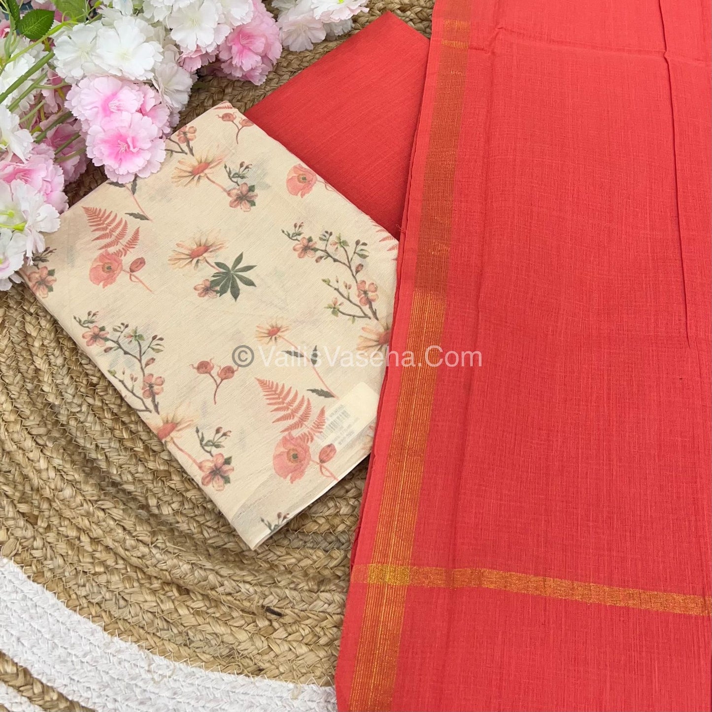 Salwar Material - Pure Cotton - Digital Print - VVUSM008