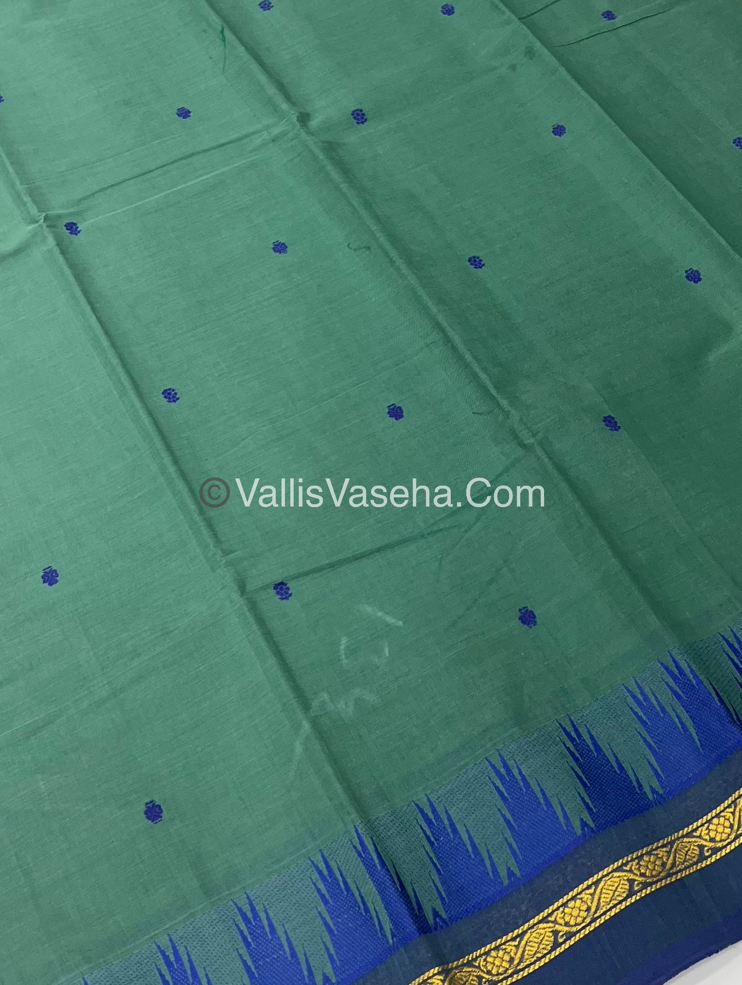 Kanchi Cotton Saree - Butta Design - VVKCS008