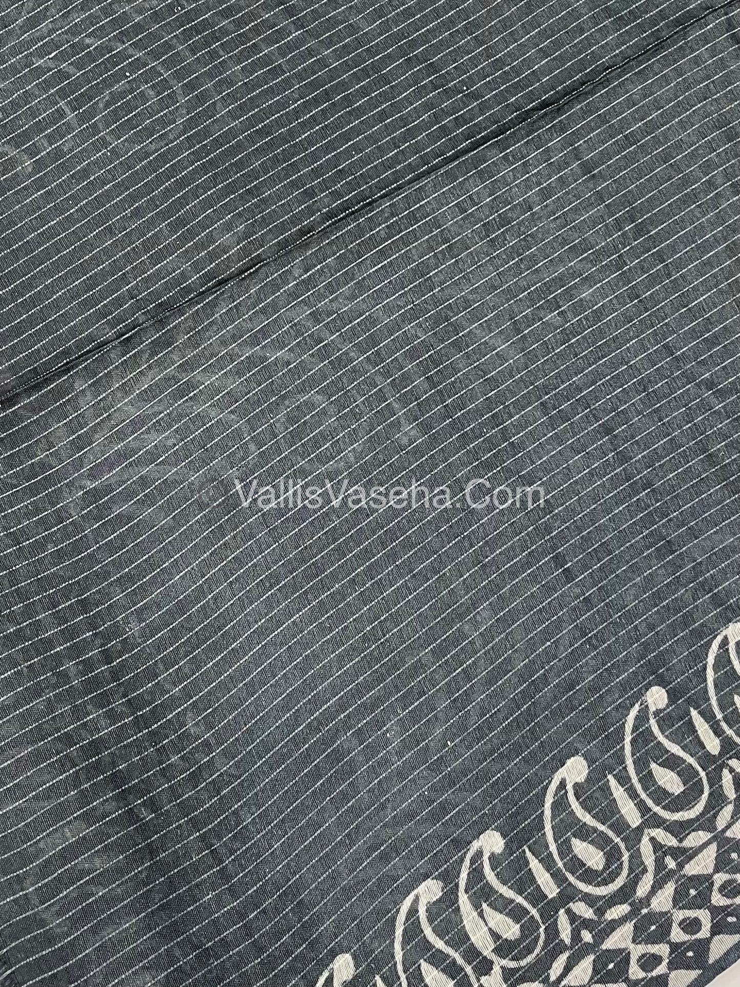 Bhagalpuri Silk | Light Green with Grey Shade |VVBS009