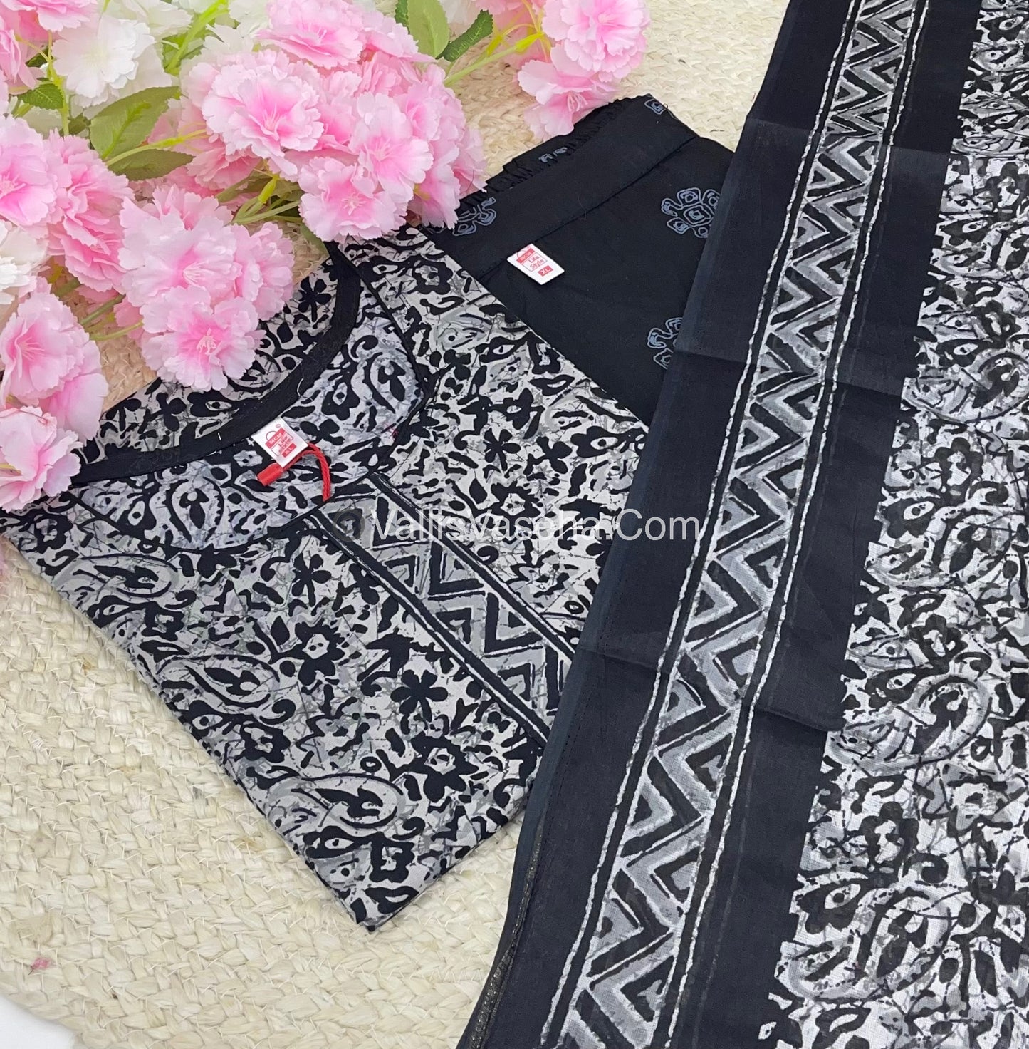 Ready Made - Salwar, Kameez & Duppatta(3pc) - Batik Printed - VVRBS001