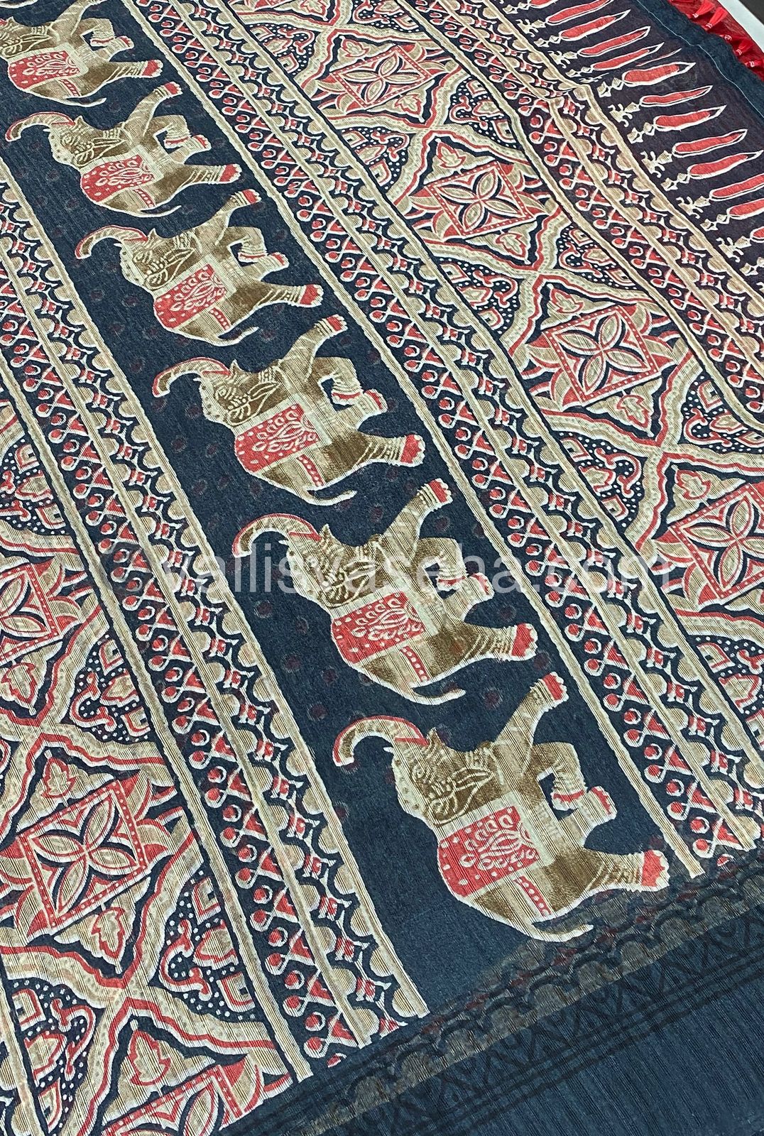 Jute Mixed Cotton Saree | VVJCS001