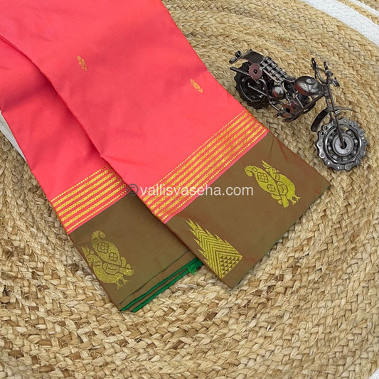 Semi Silk Saree - Kanchi Pattu Style - VVSSS004