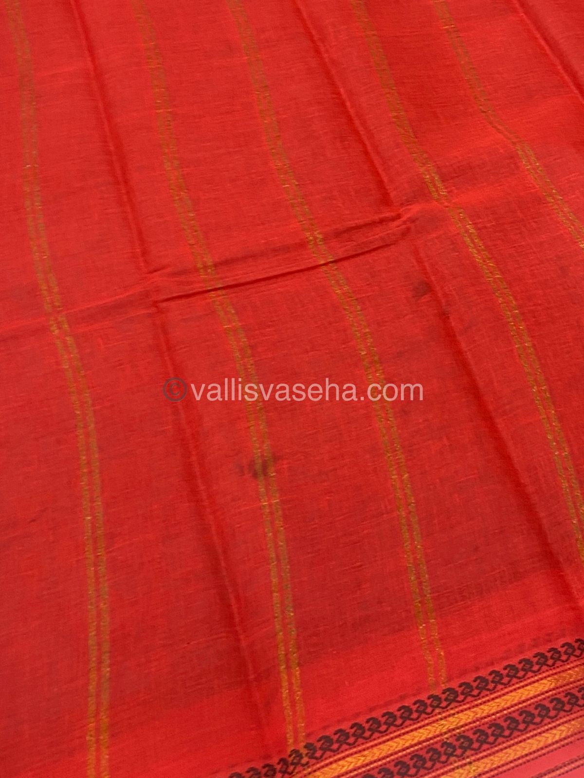 Sungudi Cotton Saree | Cloud Print - Peacock Green with Peachish Red Shade - VVSCV004